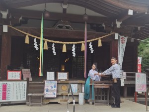 20250812七夕短冊納め鳩森八幡神社